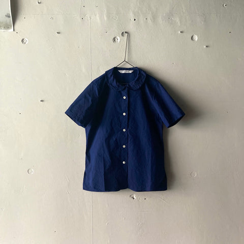 KAI GIZA cotton Round neck Short sleeve Blouse