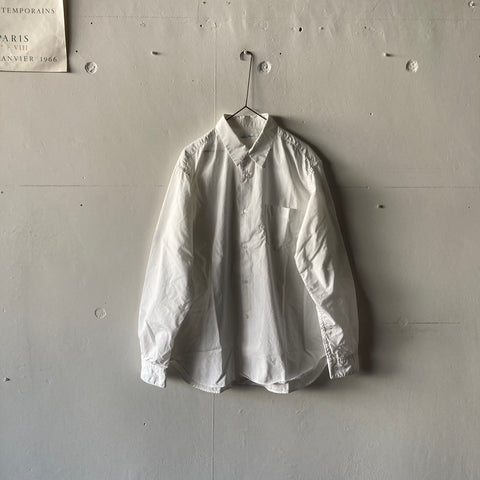 Sans limite 2本針 cotton box regular collar shirt